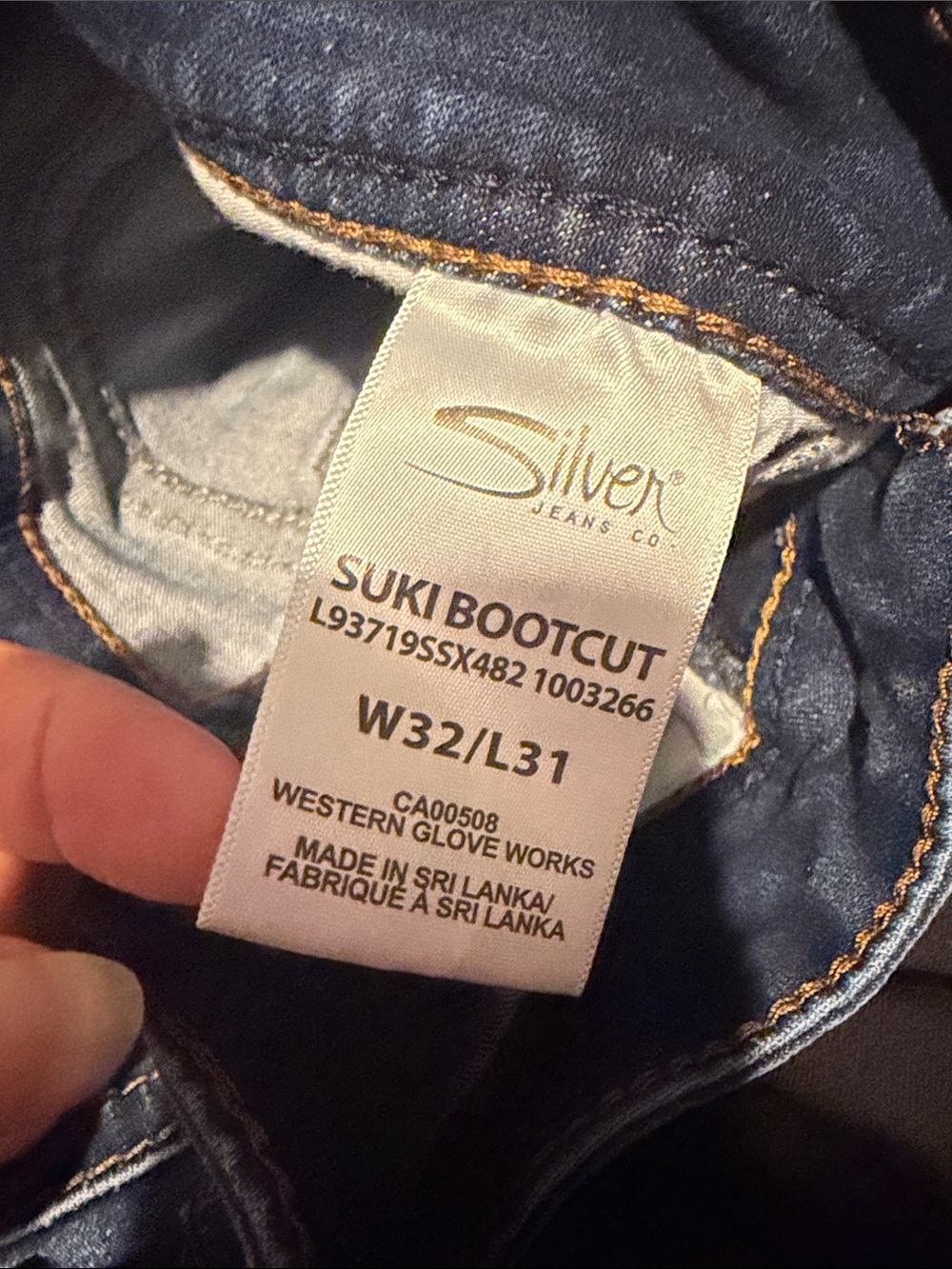 Silver Jeans Women's Boot Cut Dark Blue Denim size 32/31 - Picture 5 of 6